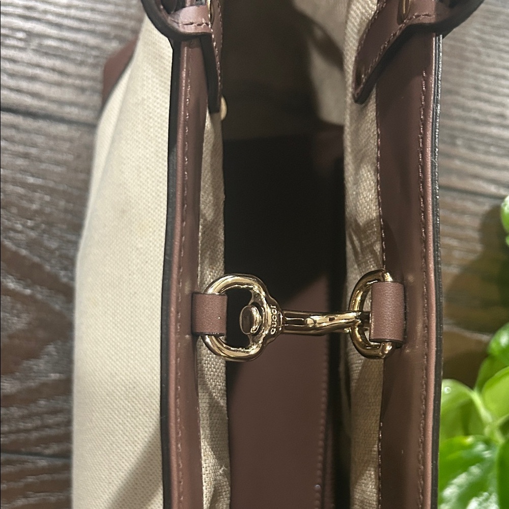 Gucci Craft Canvas & Leather Tote Bag - Picture 6 of 12